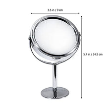 Frcolor Specchio doppio per trucco ruotabile Makeup mirror on stand