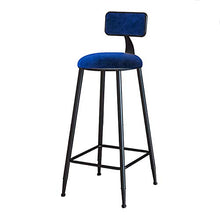CMX-Barhocker Sgabello da bancone Moderno Rivestito in Velluto con Gambe e poggiapiedi in Metallo, Sedia da Pranzo da Pub in Cucina, Altezza Seduta 65 cm / 75 cm