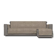 Italian Bed Linen Copridivano Antiscivolo Comfort con Penisola DX, Marrone, 190 cm