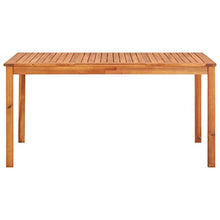 vidaXL Legno Massello di Acacia Tavolo da Giardino Elegante Robusto Rustico con Foro Ombrellone Mobile Tavola da Pranzo Arredo Esterni 90x90x74 cm