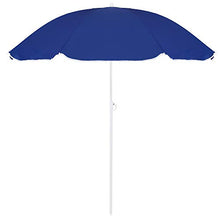 SPRINGOS Ombrellone da spiaggia con funzione ribaltabile, colore blu navy, altezza massima: 175 cm, diametro 160 cm, ombrellone da giardino blu scuro grande (blu scuro)