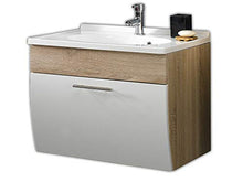 Posseik Salona Lavabo, Sonoma/Rovere/Bianco, 70 x 49.5 x 51 cm, 2 unità