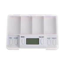 Unknow Pillole Promemoria Medicina Allarme Timer Scatola Elettronica Organizzatore 4 Griglie