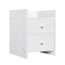 Regalo di Luglio Comodino, Comodino Camera da Letto estetica Semplice Comodino Stile Moderno Comodino Tavolo in Legno Mensola, Tavolo Camera degli Ospiti Casa per Camera da Letto Principale(White)