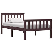 SKM Giroletto Marrone Scuro in Legno Massello di Pino 90x200 cm (17.05kg)