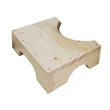 XuZeLii Sgabello da Toilette Accovacciato Addensato Solido Piede in Legno del Rilievo del Pedale Passo Sgabello Passo Passo Pedale di Lavaggio Vestiti igienici Sgabello Bagno Sgabello Adatto per WC