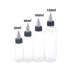 MHXY Trasparente 100pcs E Liquido 30ml 60ml 100ml 120ml Pet Pet PLASC PLASCON BOTLIGHT BOTLIGHT Pen Shape Bottiglia Vuota con Twist off Caps Bottiglia di Vetro (Specifications : 30ml)