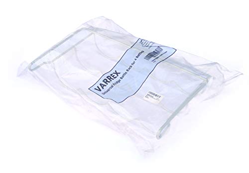 Varrex Supporto Portabottiglie Universale per Frigorifero, per 4 Bottiglie (Superficie in plastica)