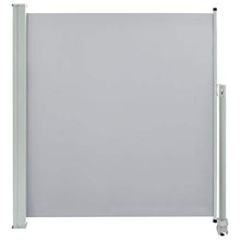 Tidyard Tenda da Sole Laterale Retrattile,Tenda Paravento per Esterno, Protezione da Sole da Giardino, Tendalino per Patio Terrazzo 140 x 300 cm Grigia