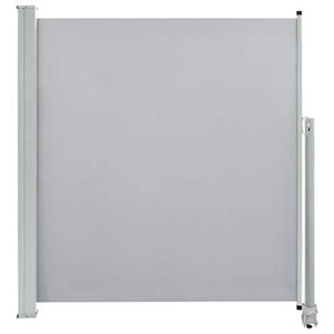 Tidyard Tenda da Sole Laterale Retrattile,Tenda Paravento per Esterno, Protezione da Sole da Giardino, Tendalino per Patio Terrazzo 140 x 300 cm Grigia