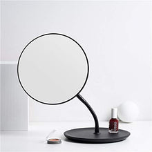 BCL Specchi da Parete per Bagno Specchio per Il Trucco Specchio Cosmetico da Tavolo Nordico da 7,8 Pollici, Specchio Bifacciale 1X E Specchio Ingranditore 5X Nero