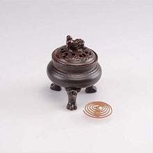 ZAAQ Zen Ornaments - Incenso in Ceramica a Tre Gambe, in Legno di Sandalo Anticato