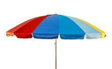 Joy Summer Ombrellone Alluminio Spiaggia Mare Giardino Arcobaleno 240 cm 16 Stecche in Fiberglass