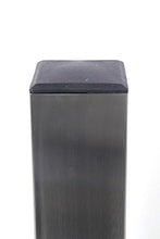 2 gambe da tavolo da 105 cm, in acciaio inox, quadrate, 8 x 8 cm
