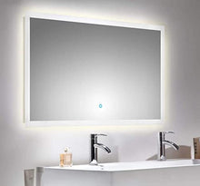 Set di mobili da bagno Firenze 100 (5 parti/A) antracite satinato, specchio LED