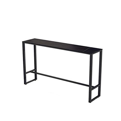 BTTNW Tavoli da Pub Tavolo da Bar Home Bar Model Room Soggiorno Portico Open Island Table Adatto A Ristoranti E Bar (Colore : White, Size : 140x50x100cm)