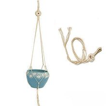MICROSHE Macrame Plant Hanging Planter Set di 10 Pezzi Appendiabiti per Piante piantana da Appendere al Coperto (Colore : Beige, Dimensione : Set of 10)