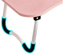 Tavolo da picnic all'aperto Pieghevole Letto Laptop Table Vassoio Lap Desk Desk Taccuino con supporto Tazza Slot Regolabile Anti Slip Gambe Pieghevole per Studio da campeggio all'aperto per interni St