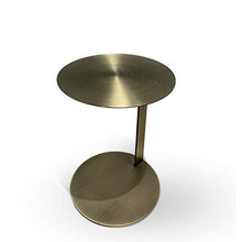 Jcnfa-Tavoli Tavolo Finale C, tavolino in Metallo in Acciaio Inox Spazzolato (Color : Gold, Size : 13.77 * 13.77 * 18.89in)