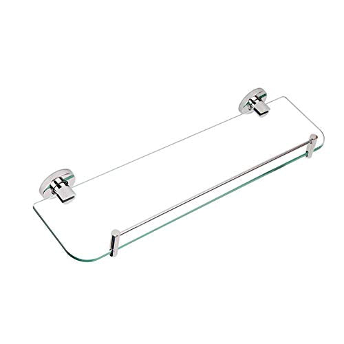 NHLBD Mensola da Bagno, mensola portaoggetti - Bagno Mensola Bagno Doccia Camera a Parete mensola di Vetro in Acciaio Inox Multifunzione della Decorazione della casa di partizione Bagno