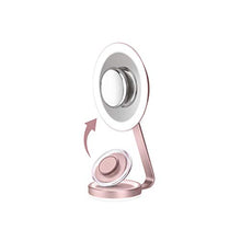 BaByliss 9450E Specchio Ultra Slim Beauty Mirror con illuminazione circolare LED con 3 impostazioni di intensità, 2 effetti luce sulla base, ingrandimento 10X per dettagli ultra-ravvicinati
