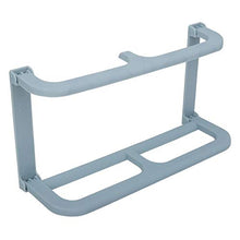 Tarente Pantofole in plastica a Doppio Strato Pantofole autoadesive Holder Rack Organizer (Blu)