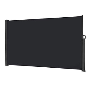 Aufun Tenda da Sole Laterale Retrattile 180x300 cm, Paravento Avvolgibile Esterno, Anti UV Antivento Protezione Privacy Frangivista per Balcone, Giardino, Terrazzo, Antracite