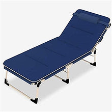 Lettino prendisole Zero Gravity, lettino prendisole reclinabile in metallo, lettino solare pieghevole blu scuro, 193 * 68 * 30 cm, 150 kg max. Carico statico, sedie reclinabili da giardino resistenti