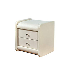 AOIWE Caminetto Moderno Imbottito in Ecopelle in Ecopelle in Ecopelle in Ecopelle con 2Dawer (Color : White, Size : 45.5x40x48cm)