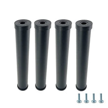 Cortassa - Set 4 Piedi per Rete a Doghe Gambe Letto Universali in Acciaio Resistente Con Gomma Anti Graffio e Anti Scivolo (31 cm)