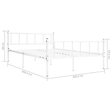 SKM Giroletto Bianco in Metallo 200x200 cm (19.45kg)