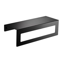 Dongyd Mensola in Alluminio per Bagno Nero, 2 portasciugamani da Parete con portasalviette con 5 Ganci