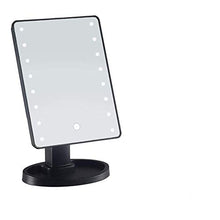UYZ Specchio da toeletta per la Pulizia dello Specchio Portatile Princess a LED con Luce Touch Screen Lampada da Tavolo Specchio da toeletta Quadrato