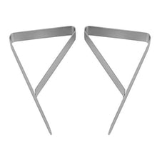 OVBBESS - Set di 12 mollette per tovaglia, in acciaio, per casa, tendoni, matrimoni, feste, picnic, interni ed esterni