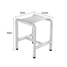 MGMDIAN Sgabello per Il Bagno - Sgabello per Il Bagno in Acciaio Inox Sedile per Anziani disabili - Sgabello per Doccia con Sgabello Antiscivolo Accessori da Bagno