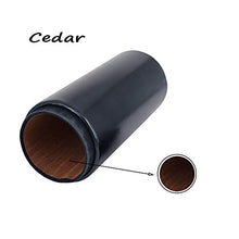 YYYUR Portable Cigar Box, Cedar PU igrometro Cigar Idratante Tube, 5 sigari, Viaggio di Lavoro Viaggi Piccolo Sigaro Tubo,Marrone