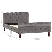 SKM Giroletto Grigio in Velluto 100x200 cm