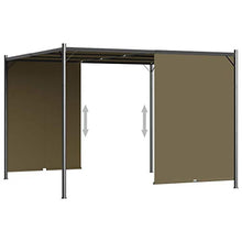 vidaXL Gazebo da Giardino con Tetto Retrattile 3x3 m Talpa 180 g/m²