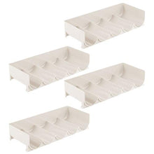 mDesign Set da 4 scaffali per bottiglie di vino impilabili – Portabottiglie in plastica per 20 bottiglie in totale – Organizer in plastica per ogni tipo di bottiglia – beige