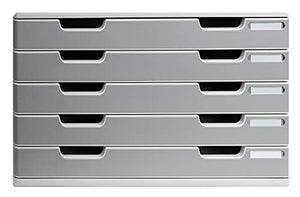 Exacompta 322041D Cassettiere, Grigio Chiaro/Granito, 35 x 57.6 x 32