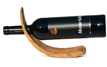 Figura Santa Portabottiglie Vino in Legno d'ulivo Finemente venato. 26,5 x 8 cm. qualità Originale