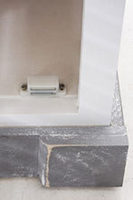 CLP Comodino Shabby Chic Mekong in Legno I Mobile con Cassetto E Sportello 38 x 28 CM Altezza 60 CM, Colore:Bianco
