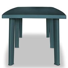 OUSEE Tavolo da Giardino Verde 210x96x72 cm in Plastica
