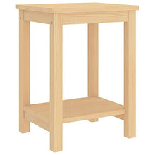 vidaXL Comodino Legno Chiaro 35x30x47 cm in Legno Massello di Pino