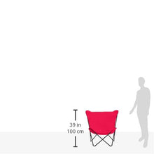 LAFUMA Pop Up XL Sdraio Tripolina Telaio Nero Tela Rosso Garance
