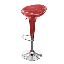 Totò Piccinni Sgabello Bar ARIZONA girevole 360° regolabile in altezza (Rosso, 1 Pz)
