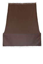 Tenda da Sole da Esterno per Balcone in Tessuto Resistente Misura cm 140x300 in 100% Poliestere con Anelli Dis. 5 Marrone