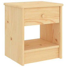 vidaXL Comodini 2 pz Legno Chiaro 35x30x40 cm in Pino Massello