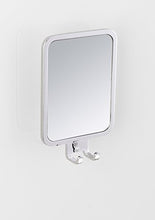 WENKO Specchio antiappannamento in acciaio inox Premium Plus, Acciaio inossidabile, 13.5 x 20.5 x 6.5 cm, Lucido