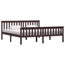SKM Giroletto con 4 Cassetti Marrone Scuro Legno di Pino 180x200 cm (47.25kg)
